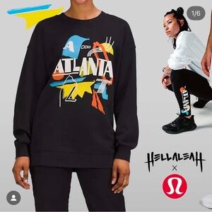 Lululemon X HellaLeah crewneck sweatshirt size 6